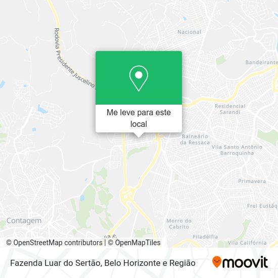 Fazenda Luar do Sertão mapa