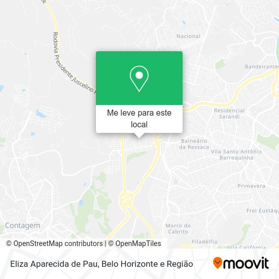 Eliza Aparecida de Pau mapa