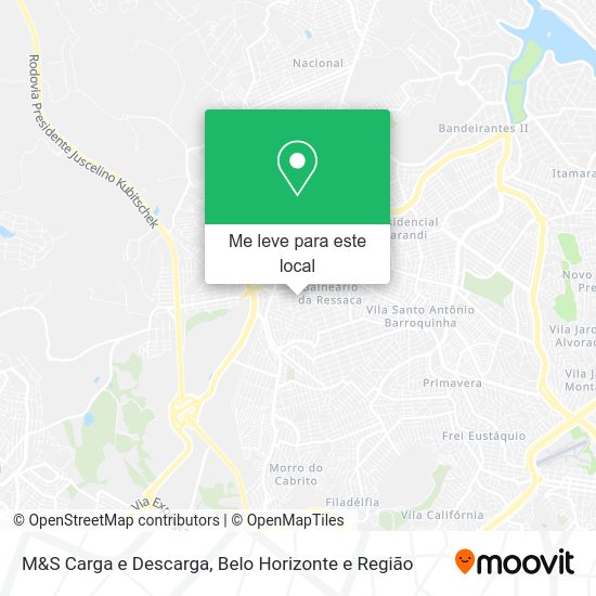M&S Carga e Descarga mapa