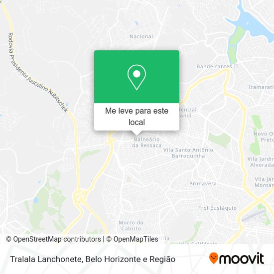 Tralala Lanchonete mapa