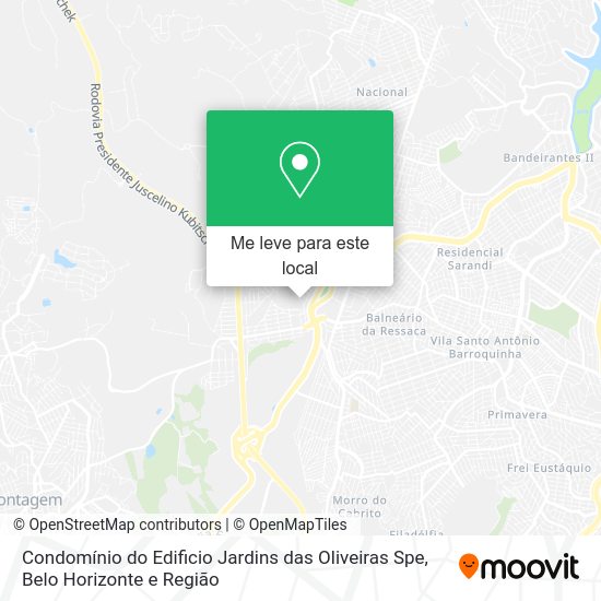 Condomínio do Edificio Jardins das Oliveiras Spe mapa