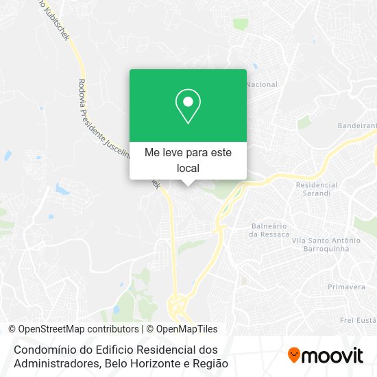 Condomínio do Edificio Residencial dos Administradores mapa