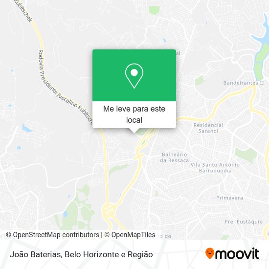 João Baterias mapa