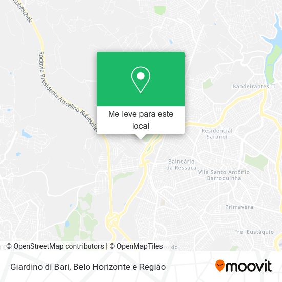Giardino di Bari mapa