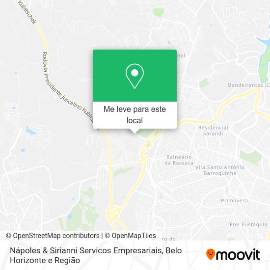 Nápoles & Sirianni Servicos Empresariais mapa