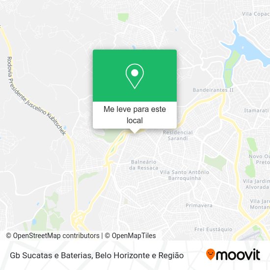 Gb Sucatas e Baterias mapa