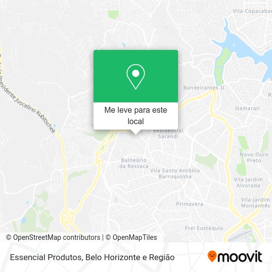 Essencial Produtos mapa