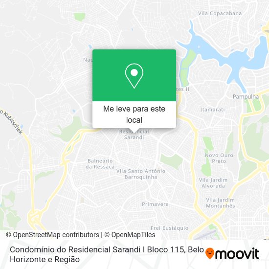 Condomínio do Residencial Sarandi I Bloco 115 mapa
