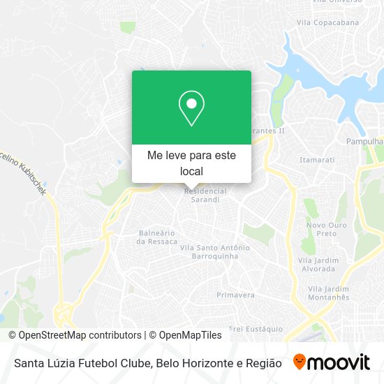 Santa Lúzia Futebol Clube mapa