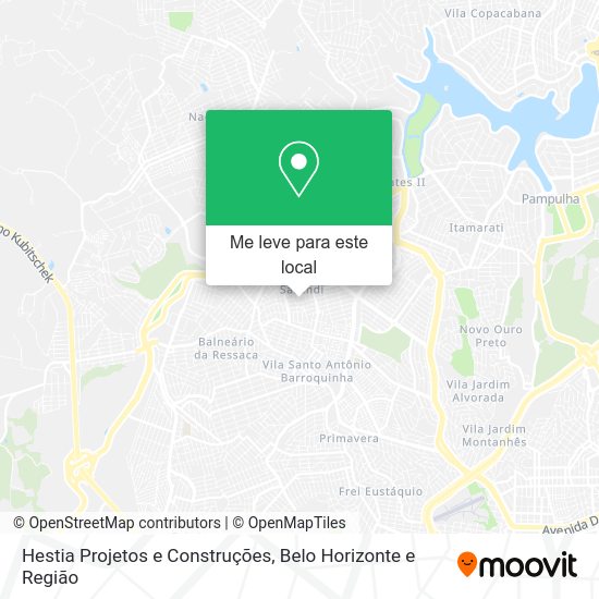 Hestia Projetos e Construções mapa