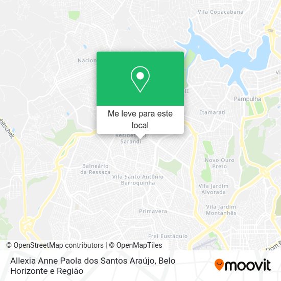 Allexia Anne Paola dos Santos Araújo mapa