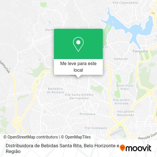 Distribuidora de Bebidas Santa Rita mapa