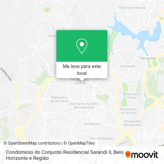 Condomínio do Conjunto Residencial Sarandi II mapa
