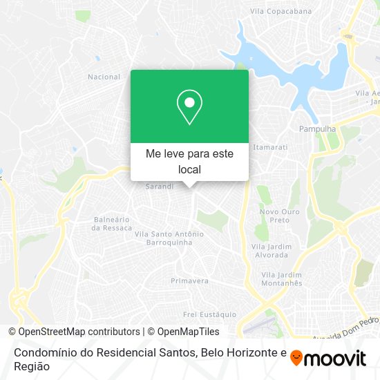 Condomínio do Residencial Santos mapa