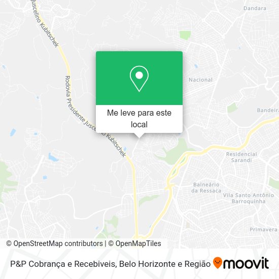 P&P Cobrança e Recebiveis mapa