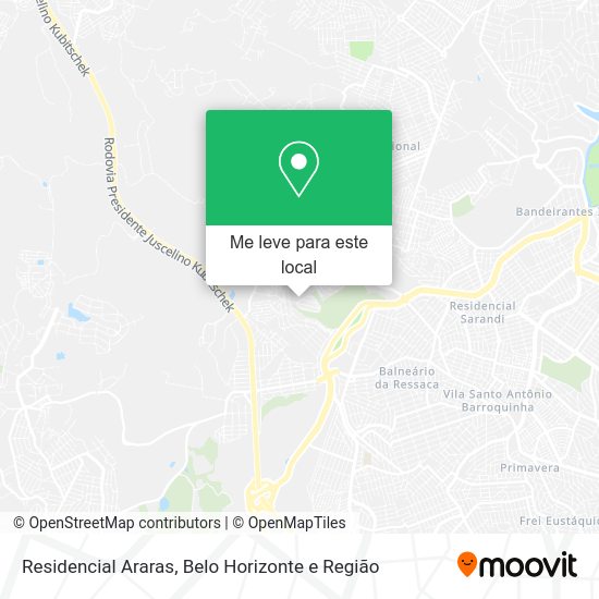 Residencial Araras mapa
