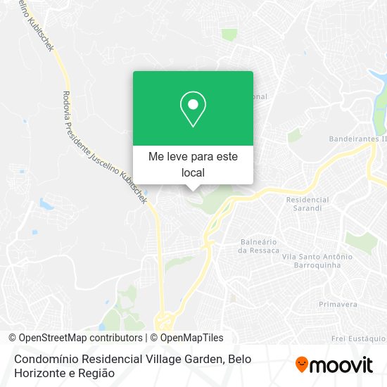 Condomínio Residencial Village Garden mapa