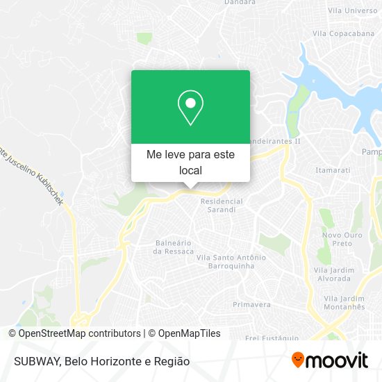 SUBWAY mapa