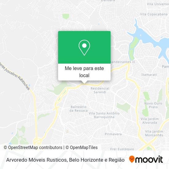 Arvoredo Móveis Rusticos mapa