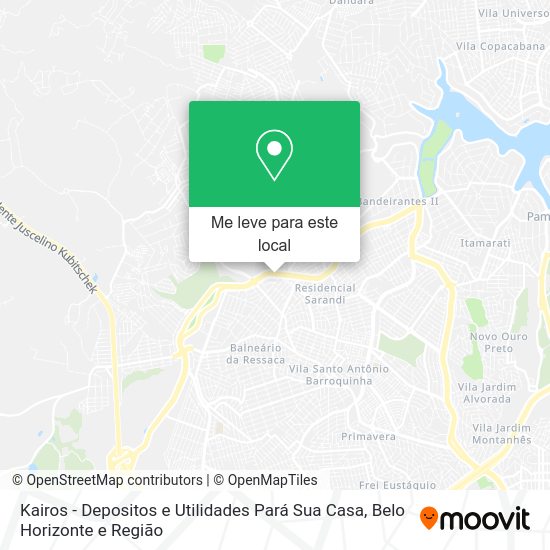 Kairos - Depositos e Utilidades Pará Sua Casa mapa
