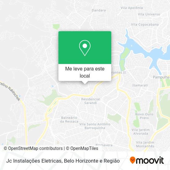 Jc Instalações Eletricas mapa