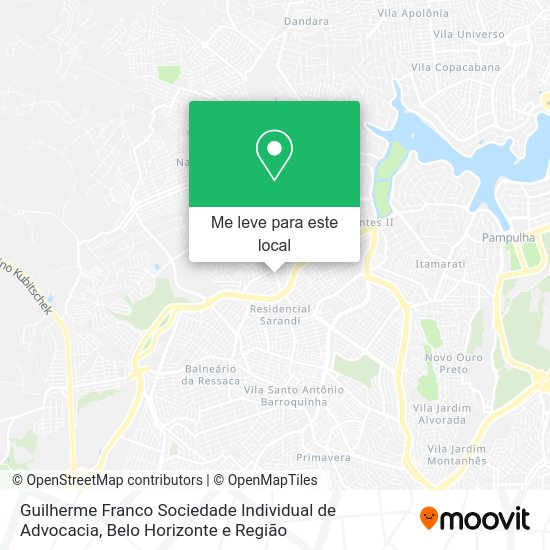 Guilherme Franco Sociedade Individual de Advocacia mapa
