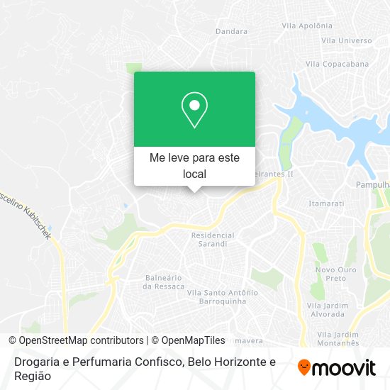 Drogaria e Perfumaria Confisco mapa