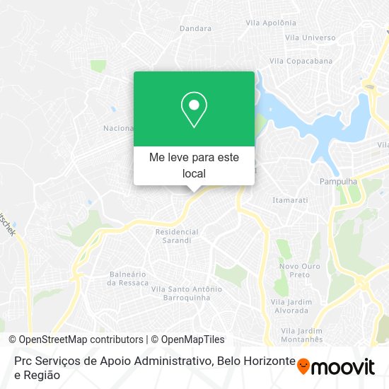 Prc Serviços de Apoio Administrativo mapa