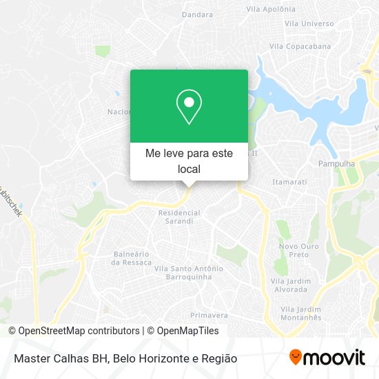 Master Calhas BH mapa