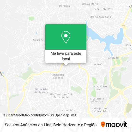 Seculos Anúncios on-Line mapa