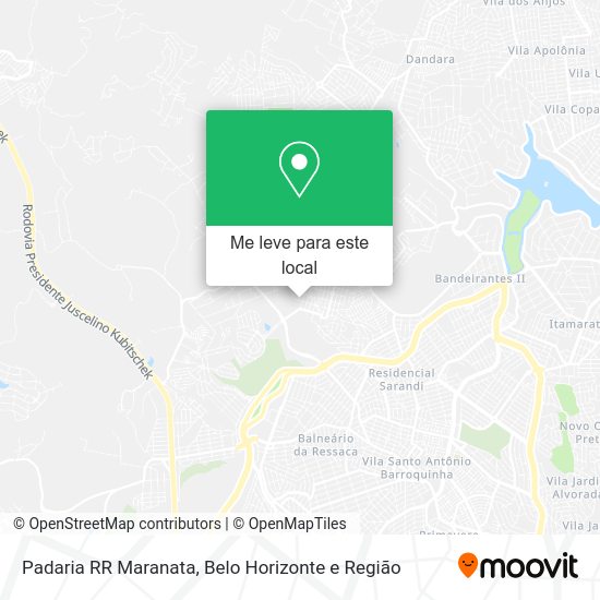Padaria RR Maranata mapa
