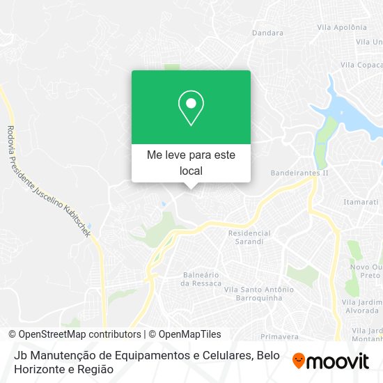 Jb Manutenção de Equipamentos e Celulares mapa