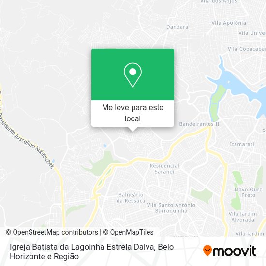 Igreja Batista da Lagoinha Estrela Dalva mapa
