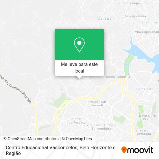 Centro Educacional Vasconcelos mapa