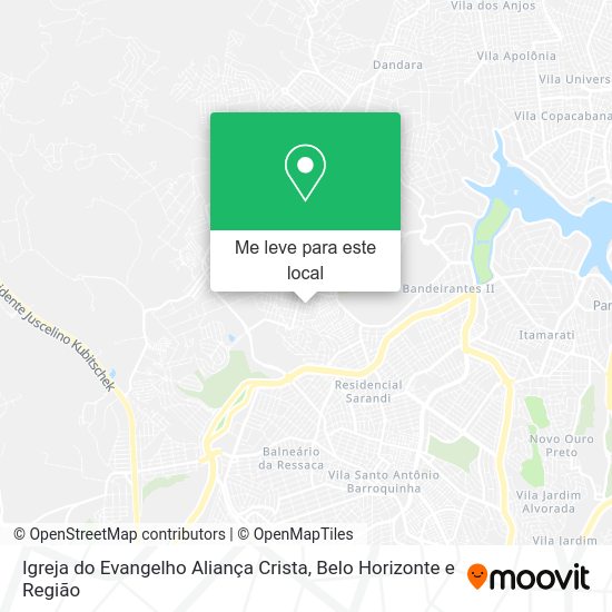 Igreja do Evangelho Aliança Crista mapa