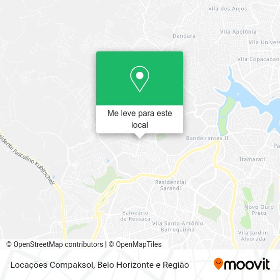 Locações Compaksol mapa