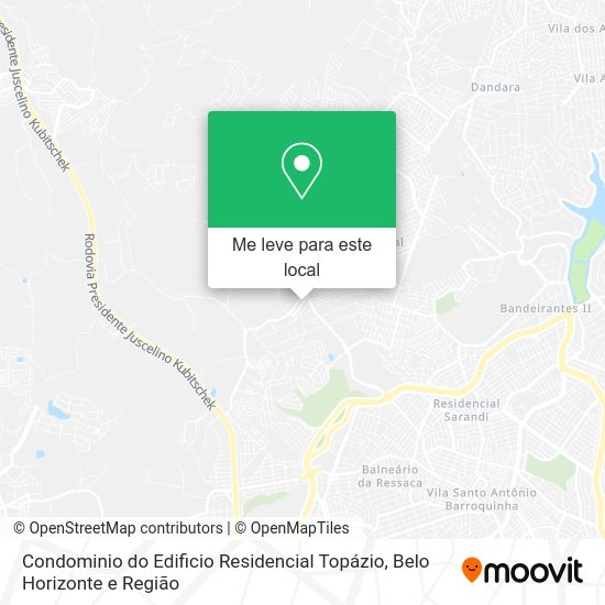 Condominio do Edificio Residencial Topázio mapa