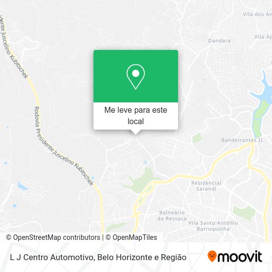 L J Centro Automotivo mapa