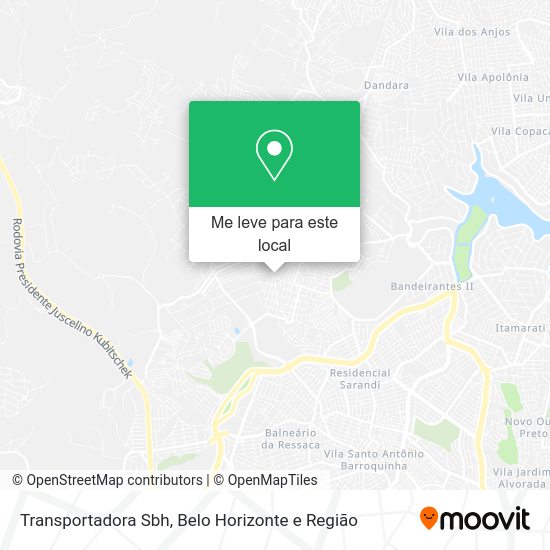 Transportadora Sbh mapa