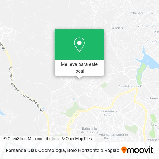 Fernanda Dias Odontologia mapa