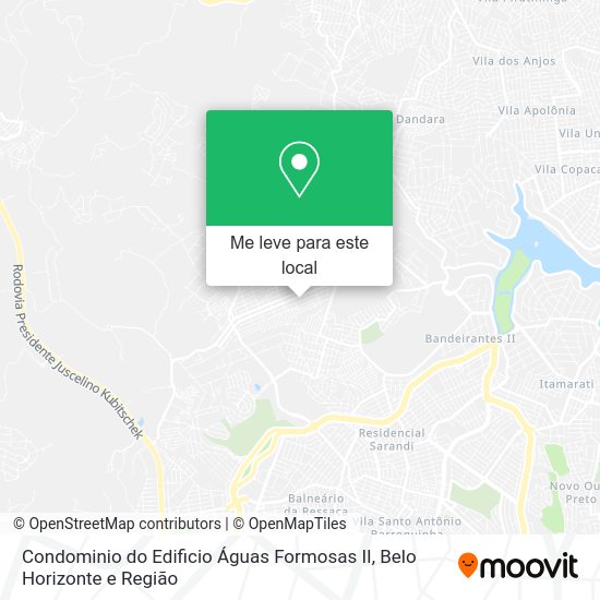 Condominio do Edificio Águas Formosas II mapa