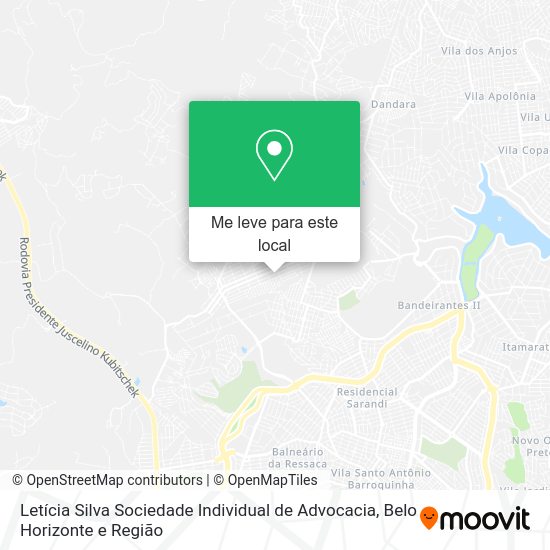 Letícia Silva Sociedade Individual de Advocacia mapa