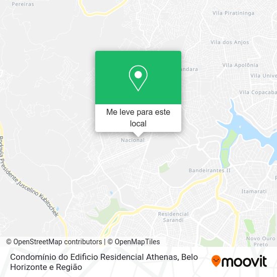 Condomínio do Edificio Residencial Athenas mapa