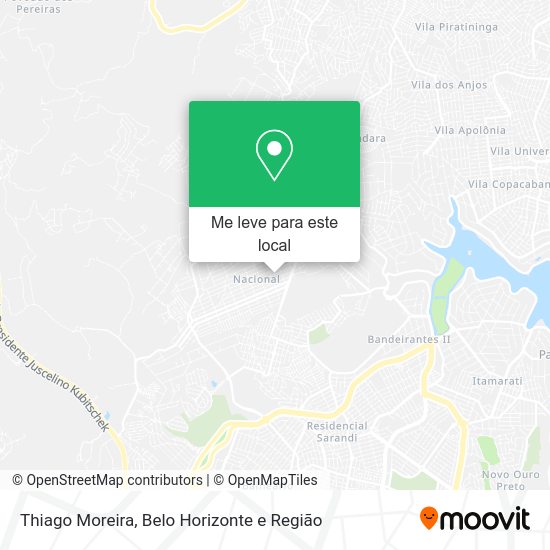 Thiago Moreira mapa