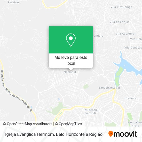 Igreja Evanglica Hermom mapa