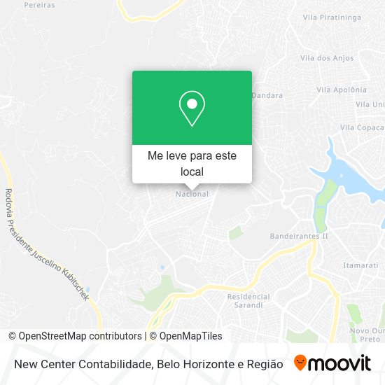 New Center Contabilidade mapa