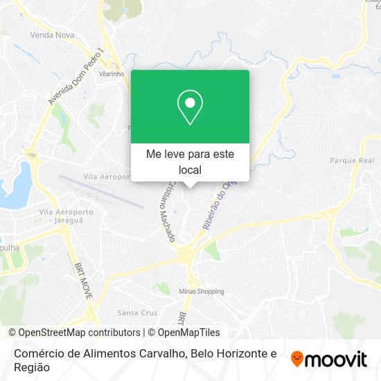 Comércio de Alimentos Carvalho mapa