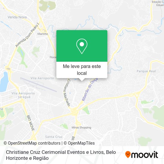 Christiane Cruz Cerimonial Eventos e Livros mapa