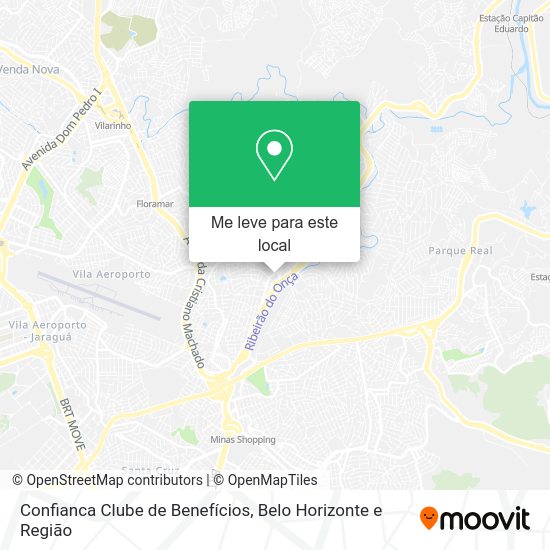 Confianca Clube de Benefícios mapa