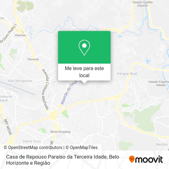 Casa de Repouso Paraíso da Terceira Idade mapa